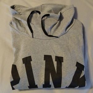 Cowl neck grey sweatshirt